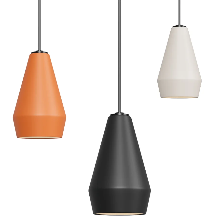 Folk Abigail Angled Cone Pendant - Image 3