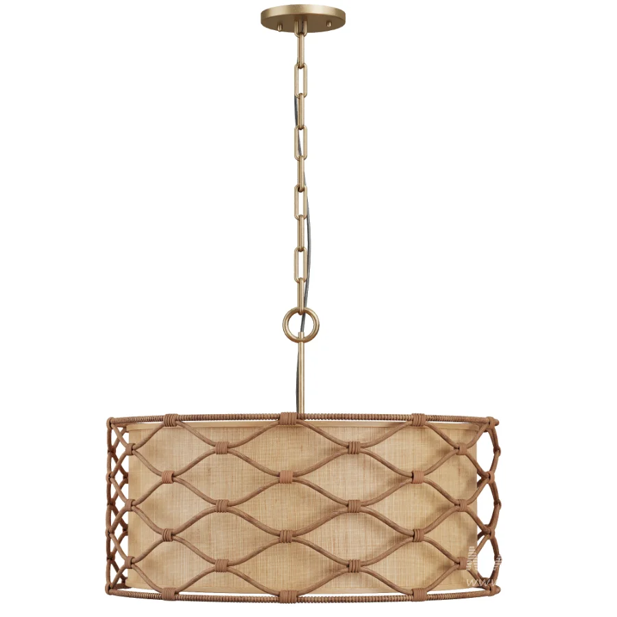 Partita Rattan Light Pendant - Image 2