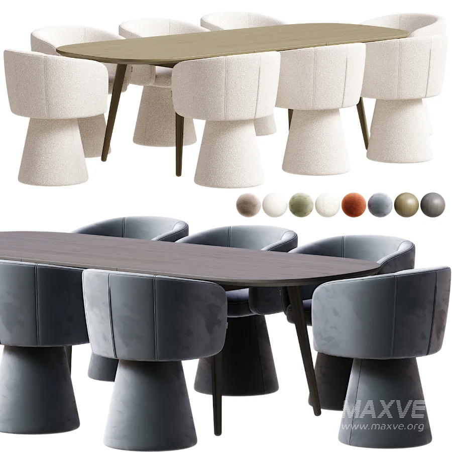 Tori Chair Fjord Dining Table - Image 4