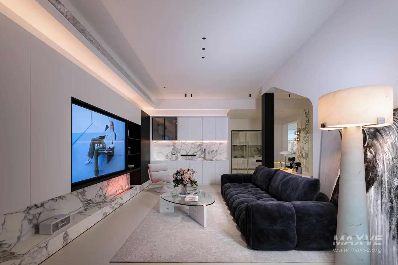 Modern living room dining room - Image 10