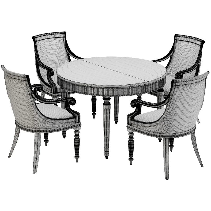 Dinning chair and table366 - Image 1