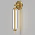 Zev Modern Brass Vertical Glass Wall Sconce - Thumbnail 1