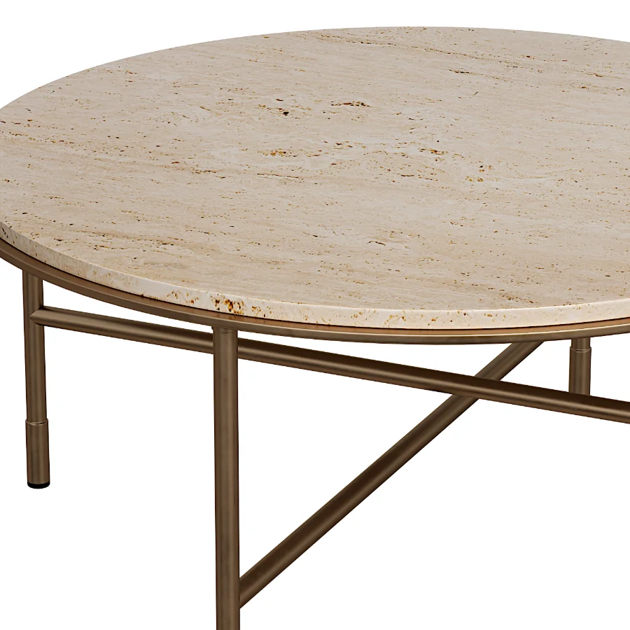 Fay Travertine Coffee Table - Image 3