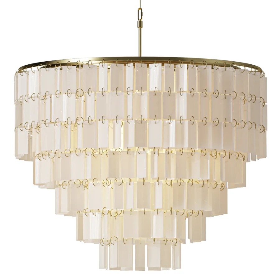 ALOADecor Capiz Shell Farmhouse Chandelier - Image 2
