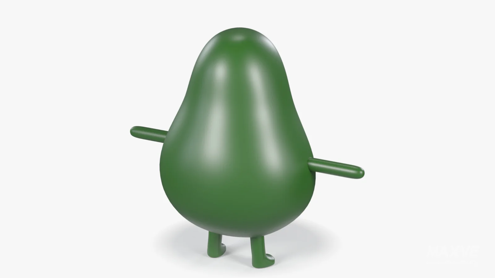 Avocado Cartoon 3D Character - Image 3