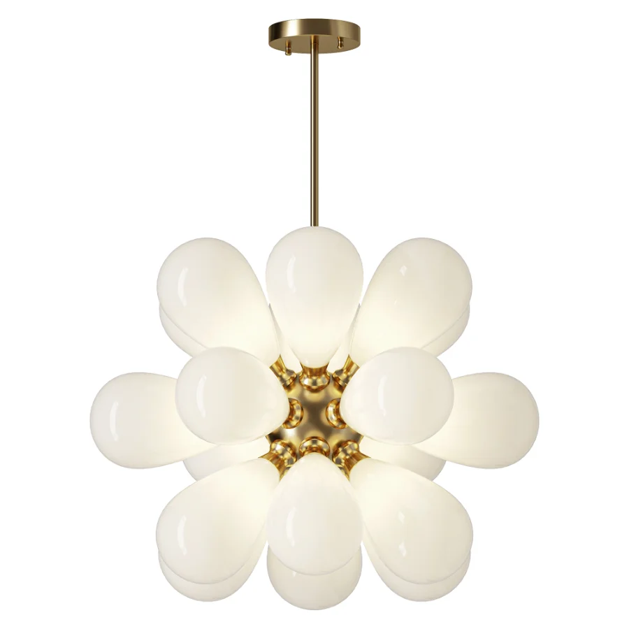 Modern Cluster Frosted Glass Bubble Chandelier - Image 1