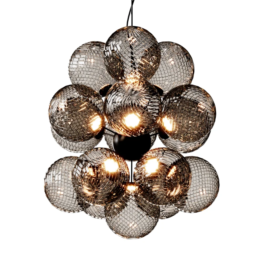 Whirl Burst Chandelier Silver - Image 3