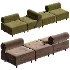 Todo Modo Sofa Ottoman By Tecno - Thumbnail 3