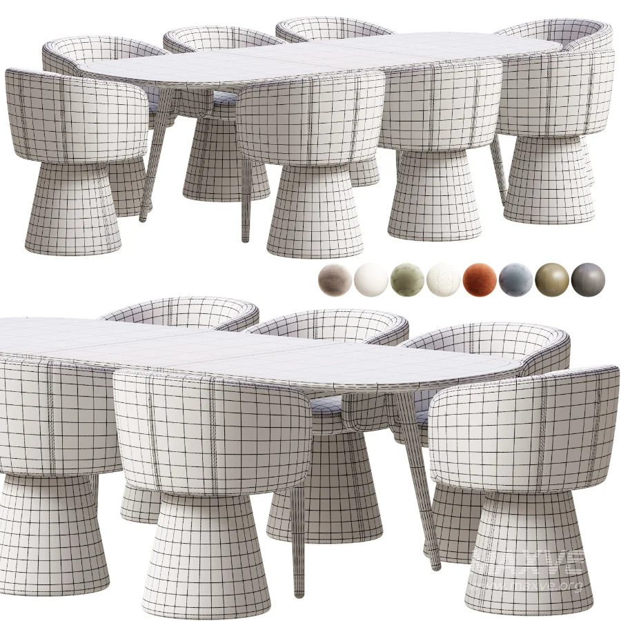 Tori Chair Fjord Dining Table - Image 6