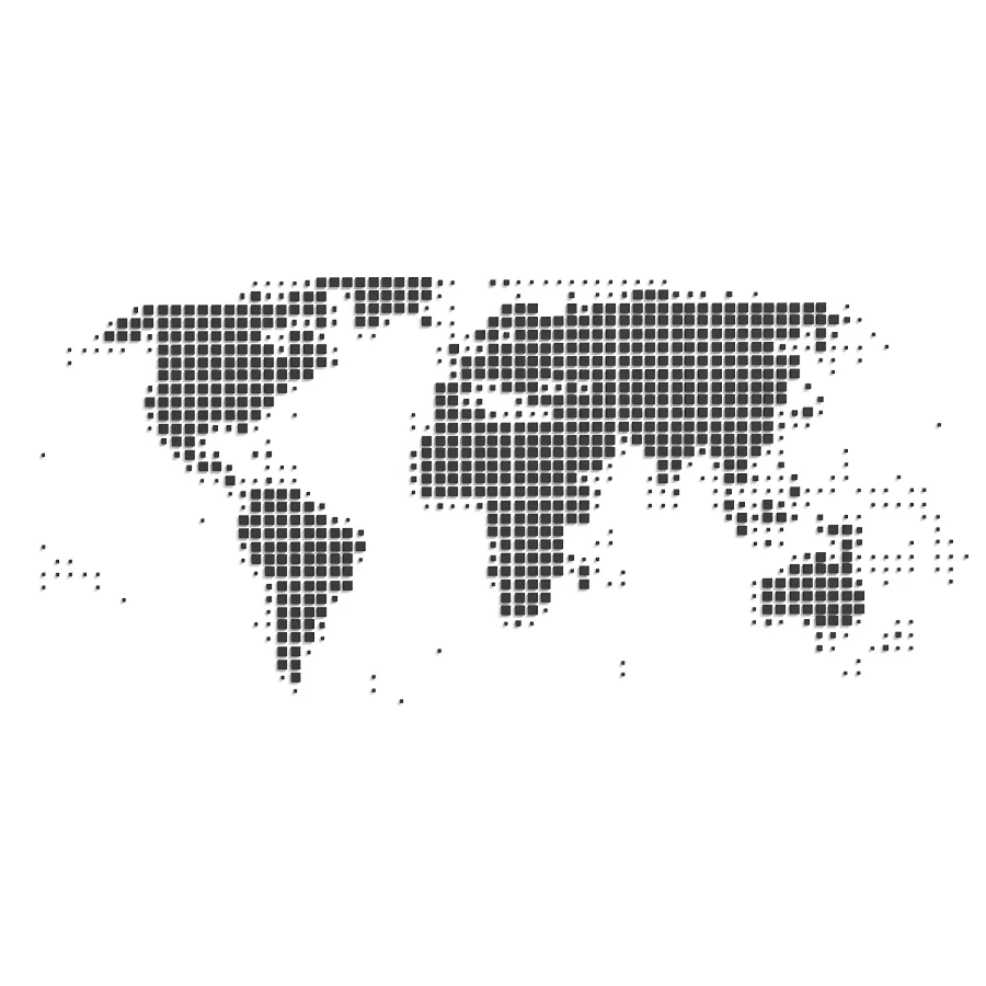 Abstract World Map Wall - Image 1