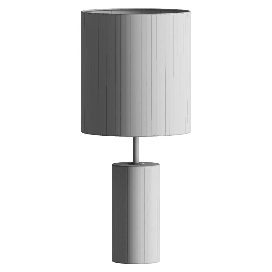 Adesso Wood Column Modern Table Lamp - Image 1