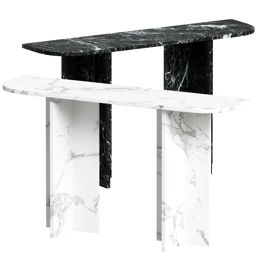Sculptural Nero Console Table - Image 5