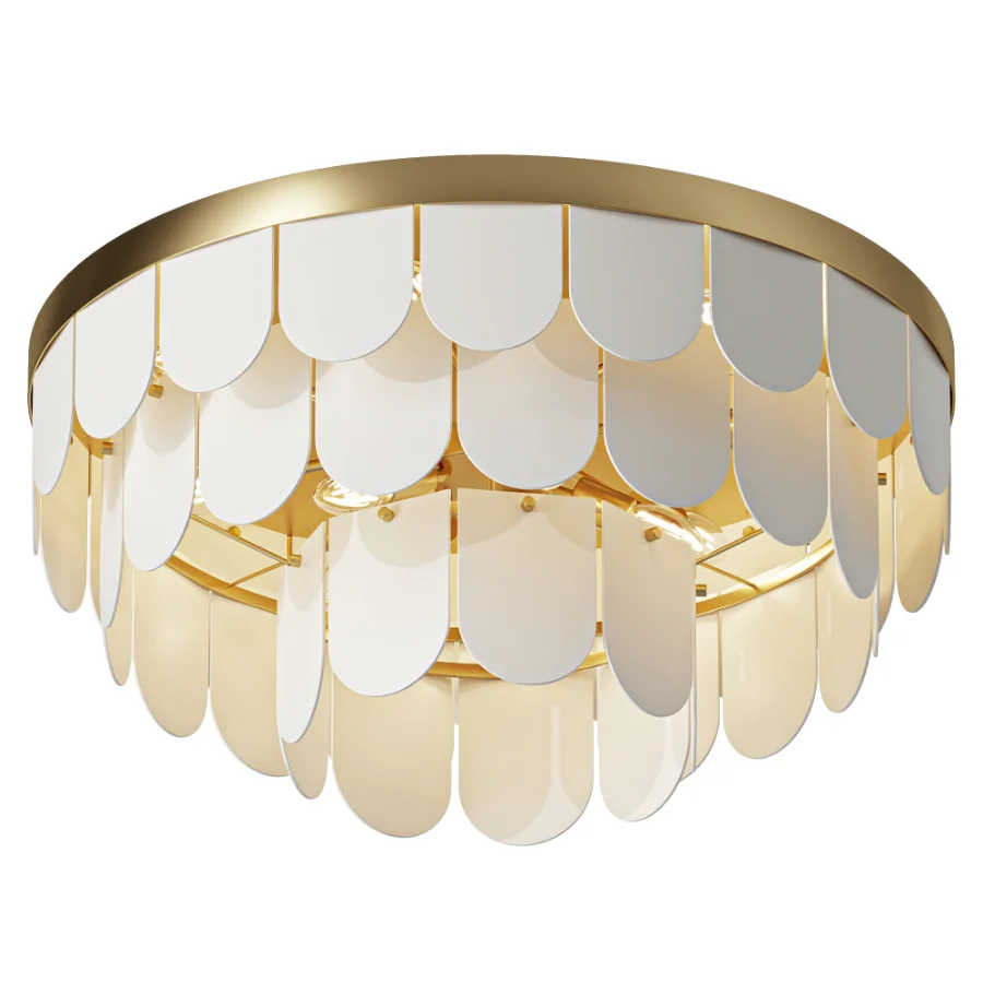 Possini Haumea Gold Glass Ceiling Lamp - Image 1