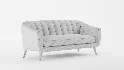 Steffan Wide Velvet Flared Arm Sofa - Thumbnail 10