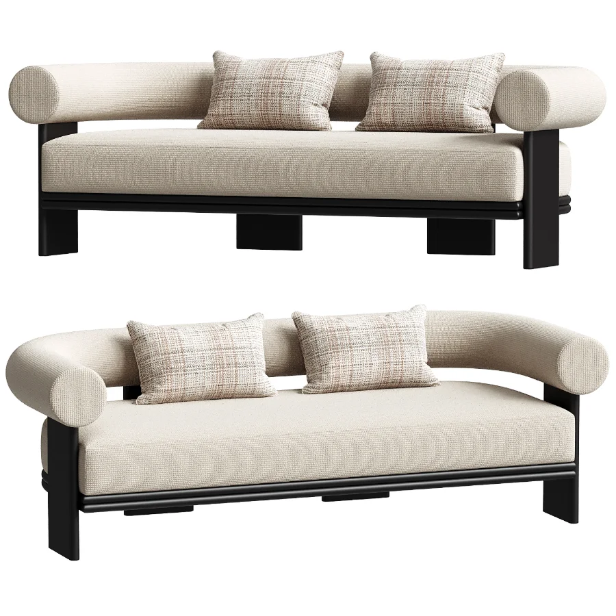 Collins Aluminum 2 Seat Sofa - Image 4