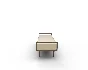 West Elm Nico Leather Bench - Thumbnail 2