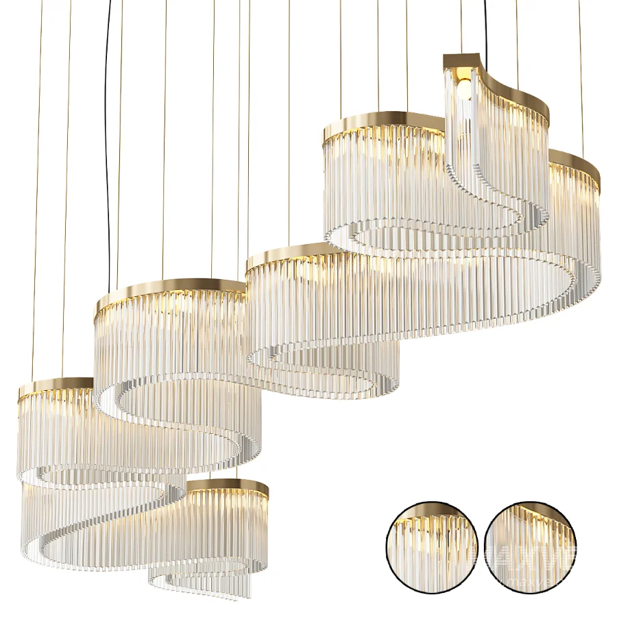 Chandelier Contemporary Double Layer by Paralume Marina - Image 1
