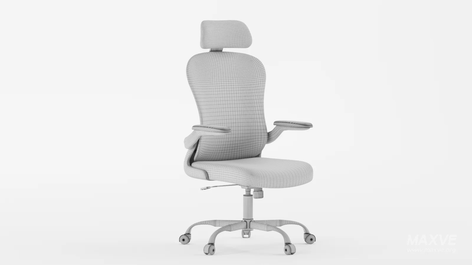 aveza office medium back chair mesh and fabric-dark grey - Image 10