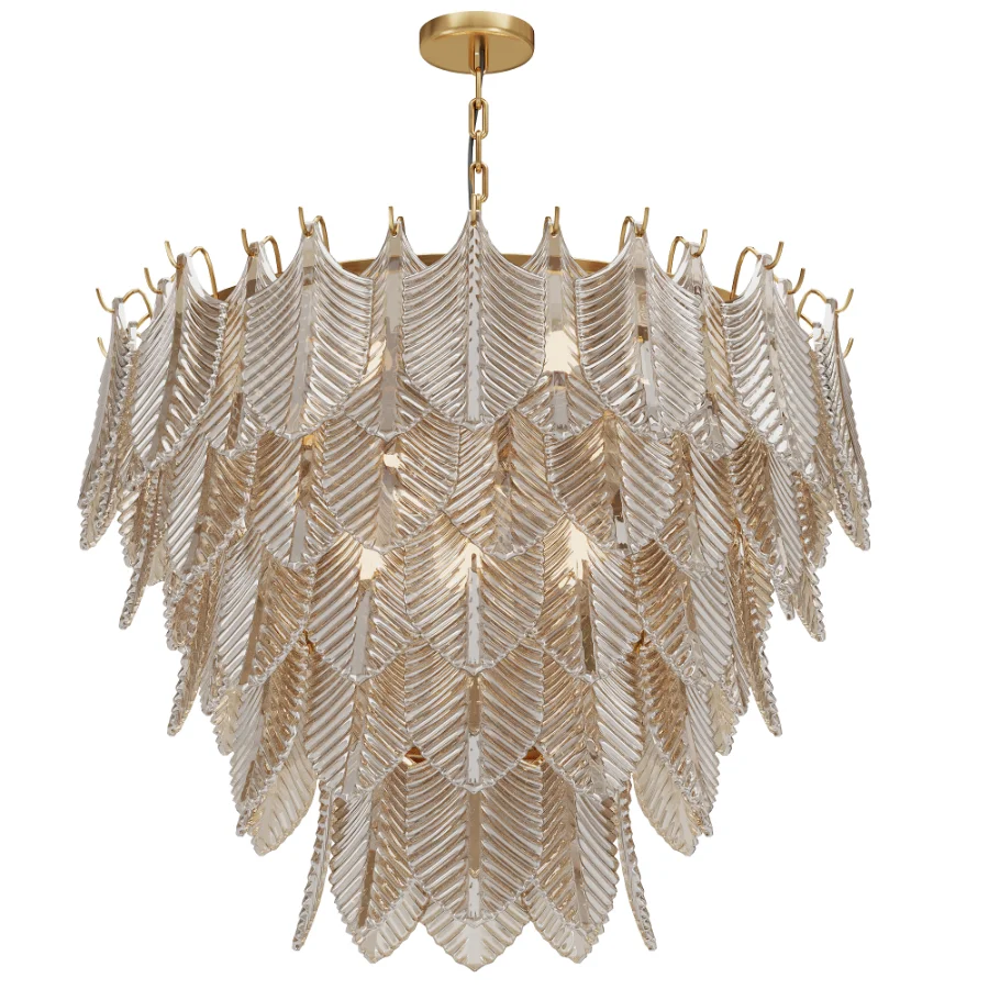Verbier Brass Chandelier Ceiling Light - Image 1