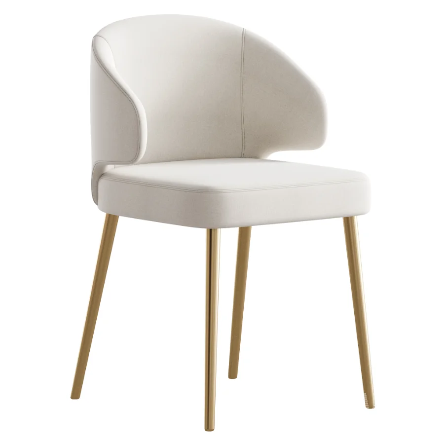 Contemporary Low Back Padded Armless Chair - Image 2