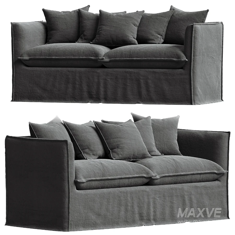 Montauk 3 Seater Slipcover Sofa - Image 3