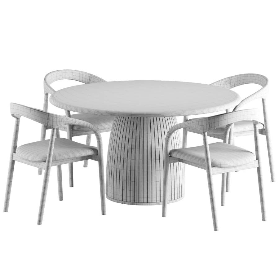 Camille Armchair Nelly Table - Image 8