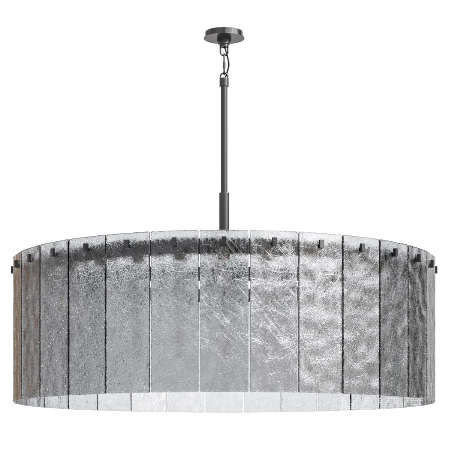 Calamette Modern Glass Round Chandelier - Image 2