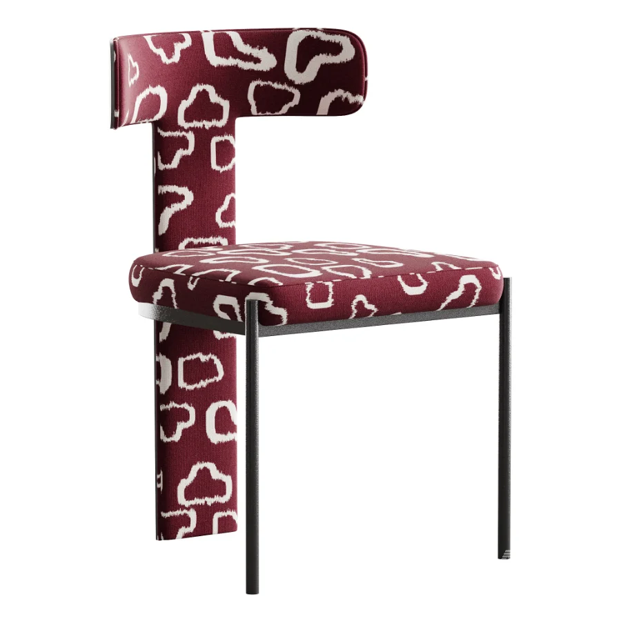 Contemporary Armless Chair with Padded Upholstery - Image 4