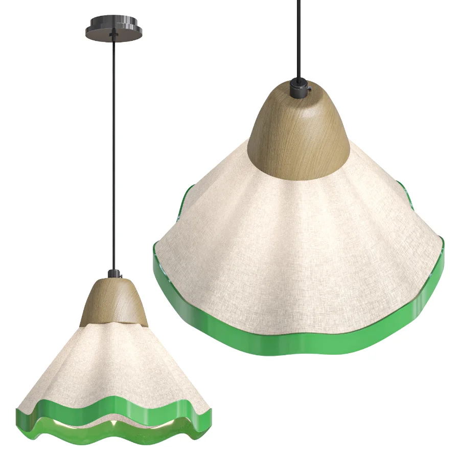 White and brown chandelier - Image 3