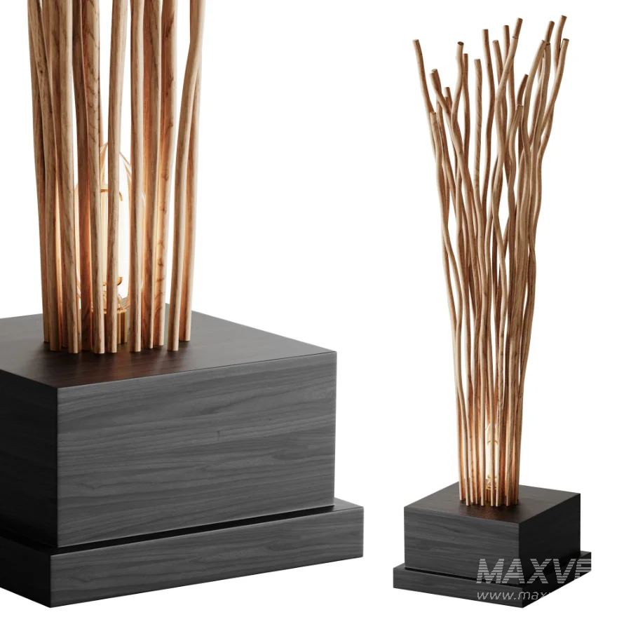 Wooden Floor Lamp 03 - Image 8