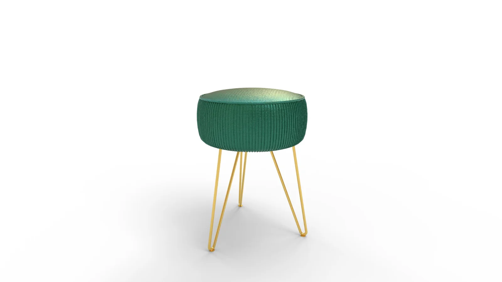 LUE BONA Pleated Vanity Stool - Image 6