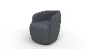 Tub Swivel Chair Navy Linen - Thumbnail 9