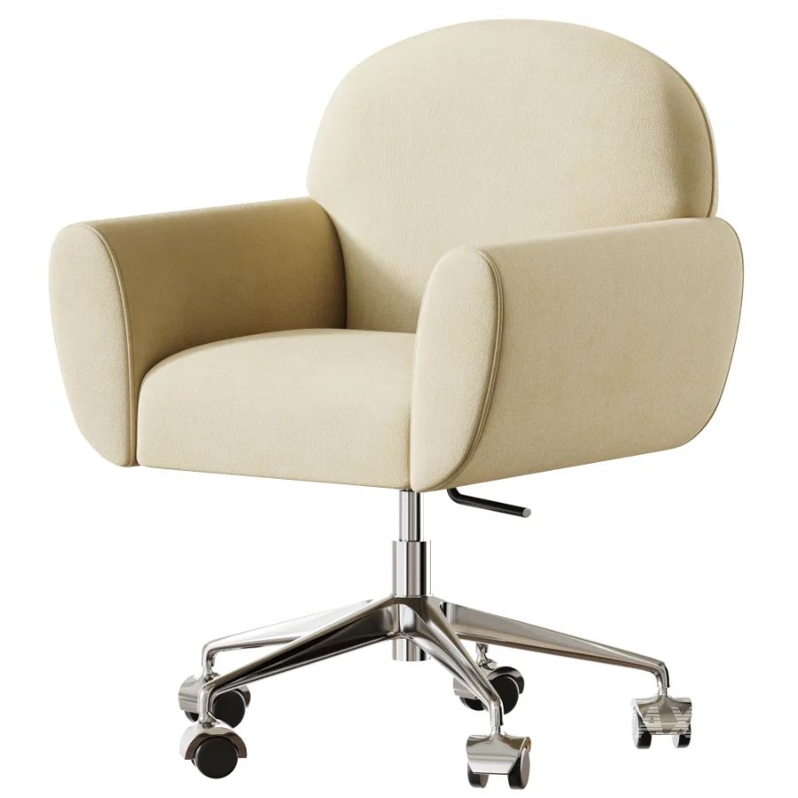 Chrome Office Chair - Image 3