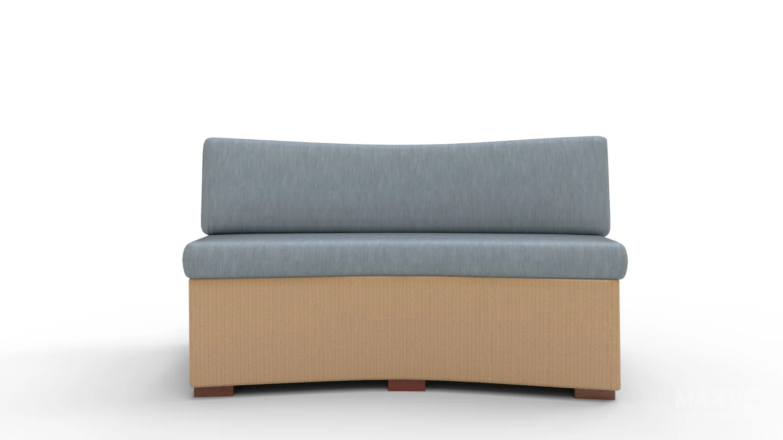 Hampton Round Sectional Slipcover Valdese Indigo - Image 3