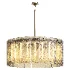 Calamette Modern Glass Round Chandelier - Thumbnail 3