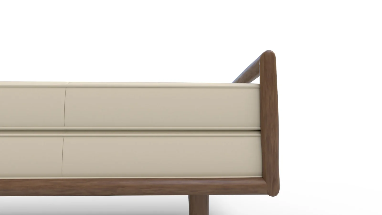 West Elm Nico Leather Bench - Image 1