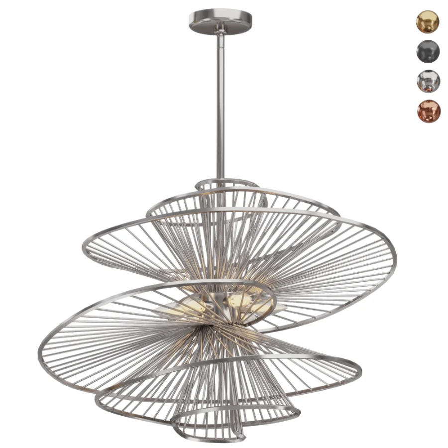Ribbon Swirl Chandelier - Image 6