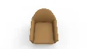 Haven Swivel Chair Poly Performance Velvet Dijon Dark Walnut - Thumbnail 2
