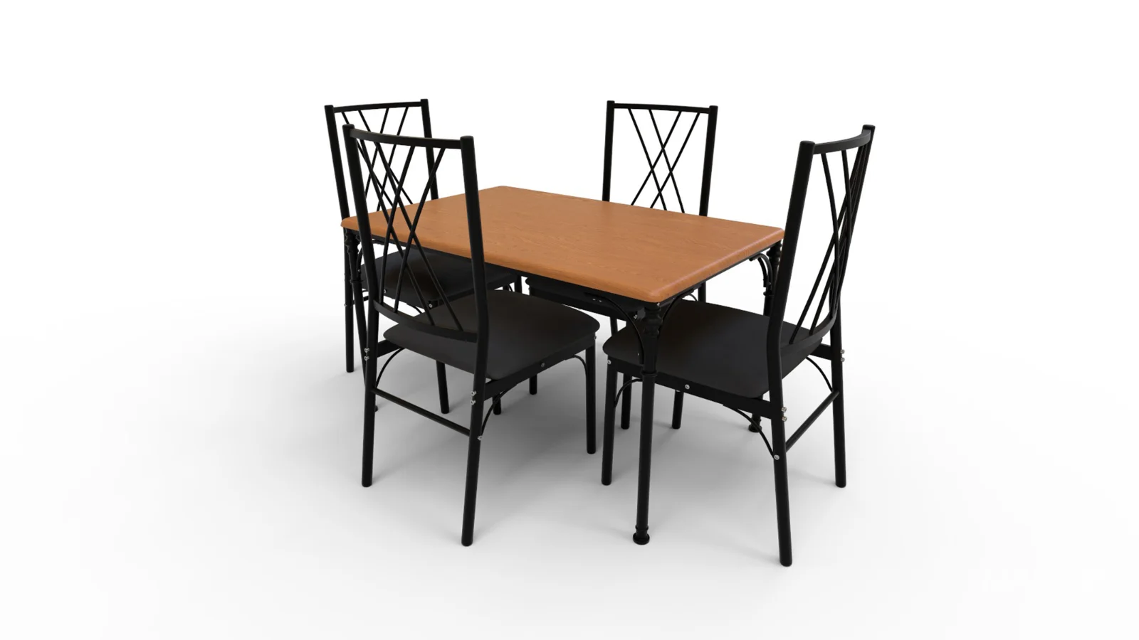 Kitchen Table and Chairs for 4 with Padded Seats - Image 4