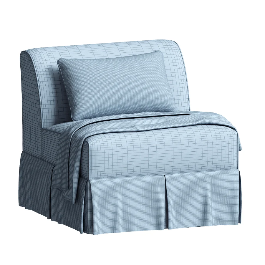 Dalia Armless Chair Sixpenny - Image 2