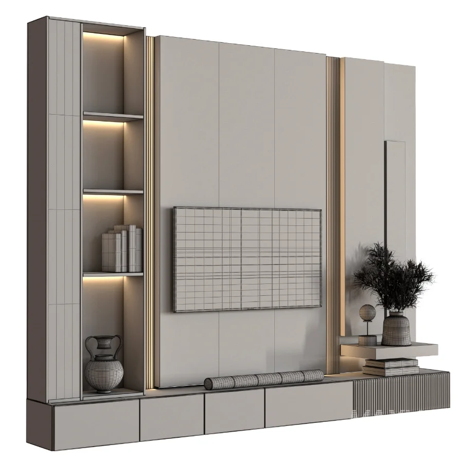 tv wall set 05 - Image 1