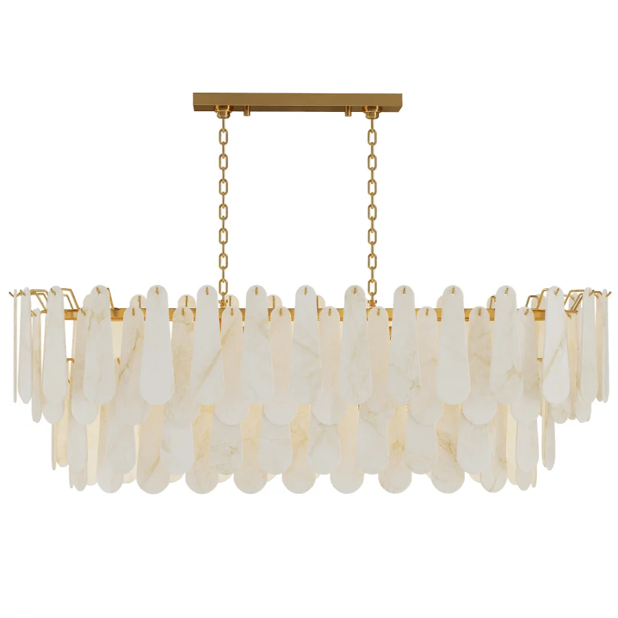 Alabaster Chandelier Pendant Light - Image 3