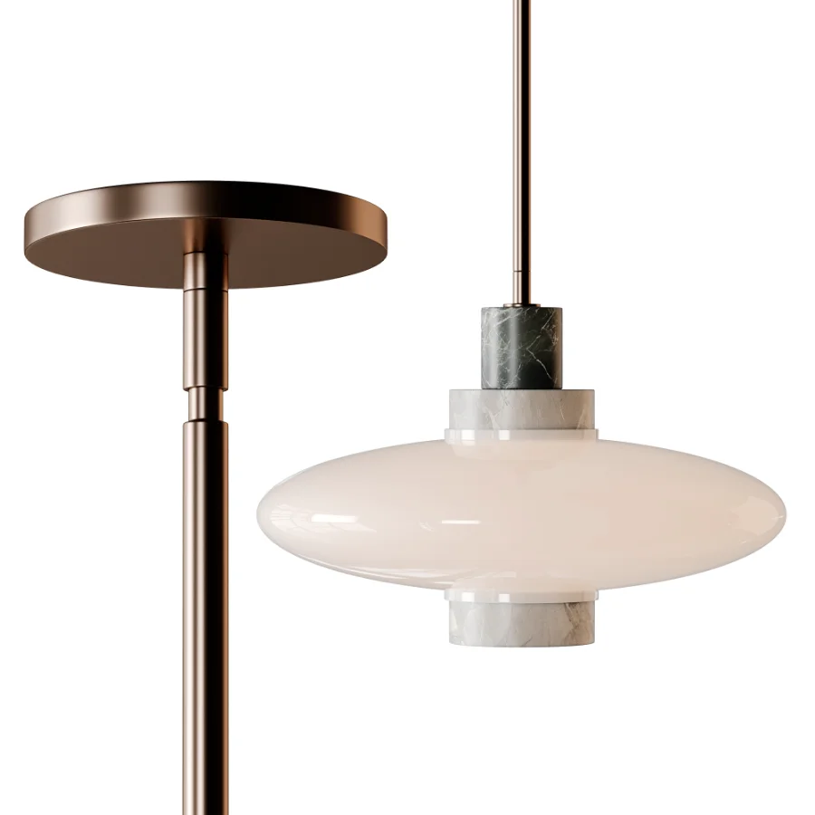 Virgo Contrast Marble Pendant Light - Image 8
