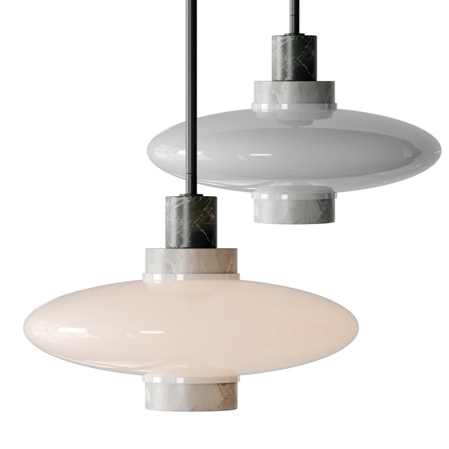 Virgo Contrast Marble Pendant Light - Image 1