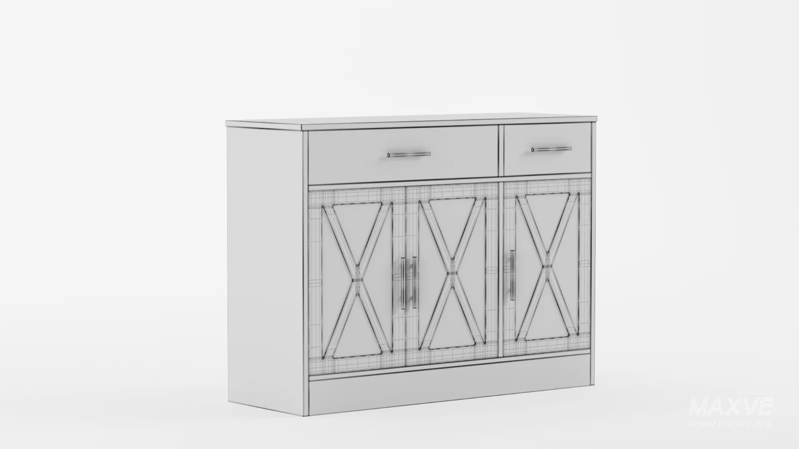 Sideboard Buffet Cabinet with 2 Drawers - Image 10