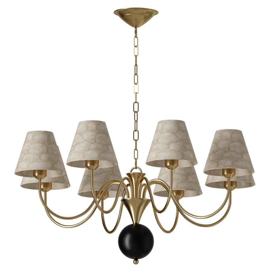 Micahell Capiz Shell Branch Chandelier 8 heads - Image 2