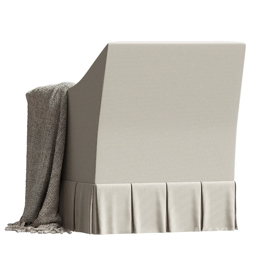 Wembley Box Pleat Skirt Chair - Image 3