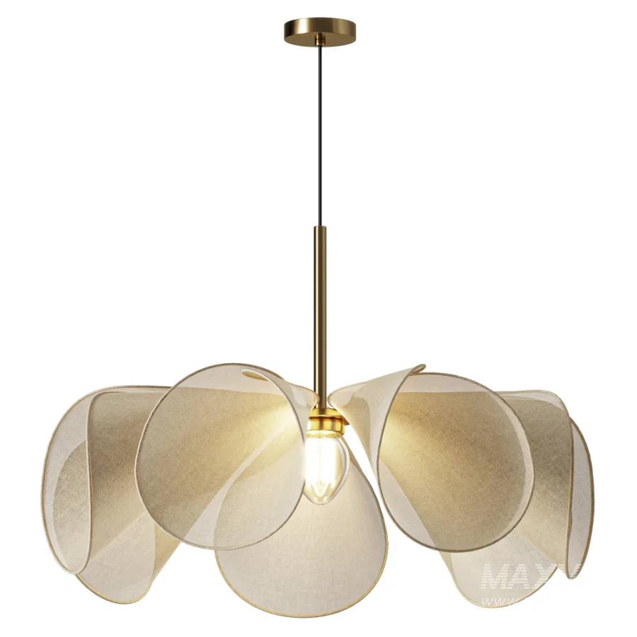 Fleur Flower Nordic Fabric Pendant Light - Image 2
