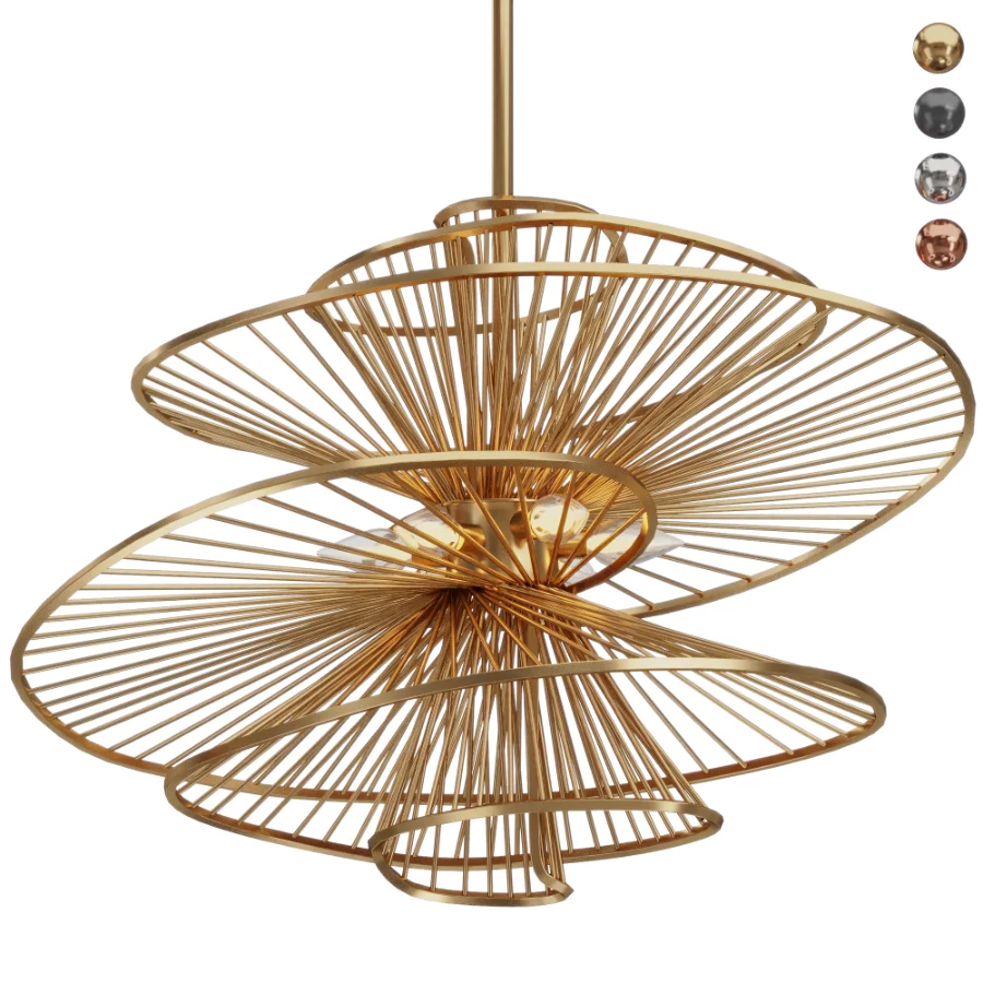 Ribbon Swirl Chandelier - Image 8