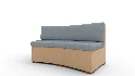 Hampton Round Sectional Slipcover Valdese Indigo - Thumbnail 9